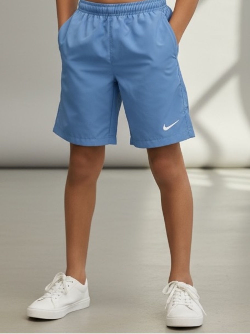 Nike Men’s Sky Blue Swim Athletic Shorts•S
